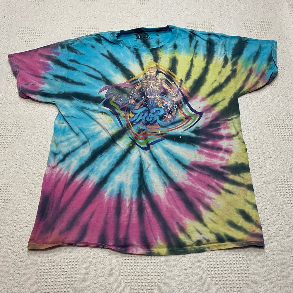 Thor Love and Thunder Tie Die Graphic Tee (M)